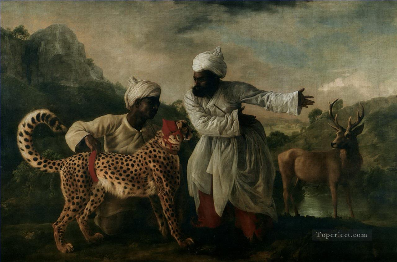 islam leopard and deer Arabs Oil Paintings